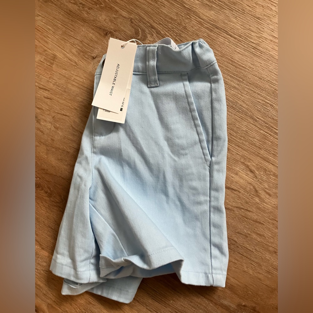 3T Janie and Jack baby blue shorts